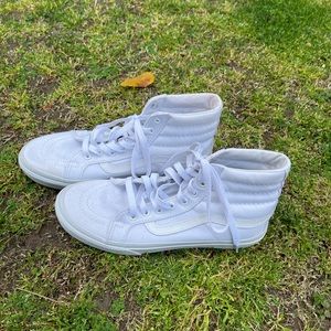 High top white vans